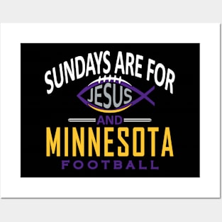 Minnesota Pro Football - and Jesus on Sunday Posters and Art